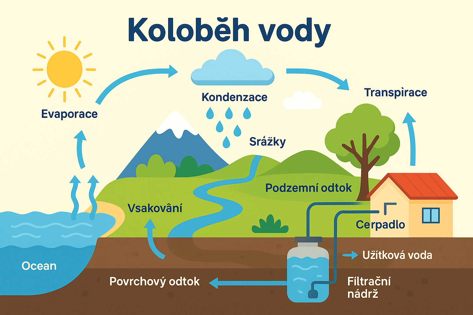 infografika-jak funguje kolobeh vody